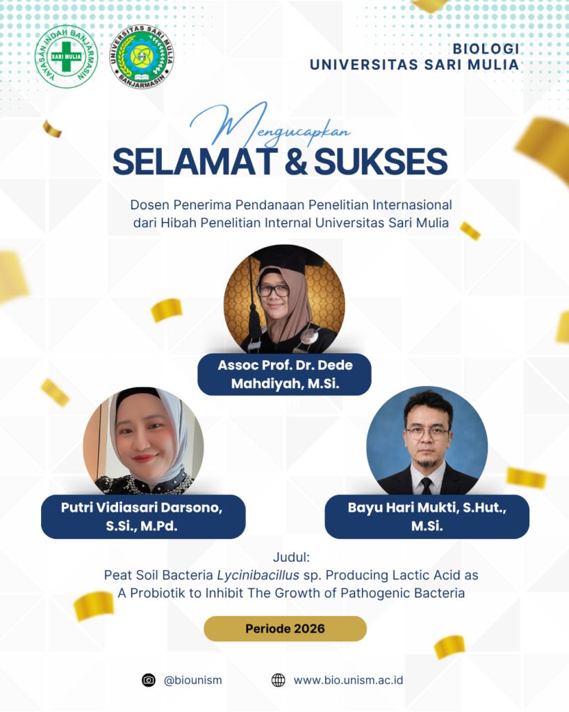 Dosen Biologi UNISM Kembangkan Probiotik Berbasis Bakteri Tanah Gambut